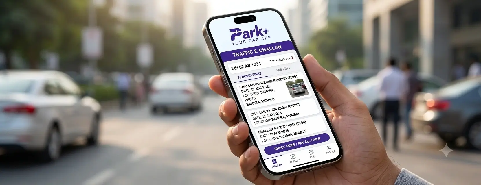 best echallan app Park+