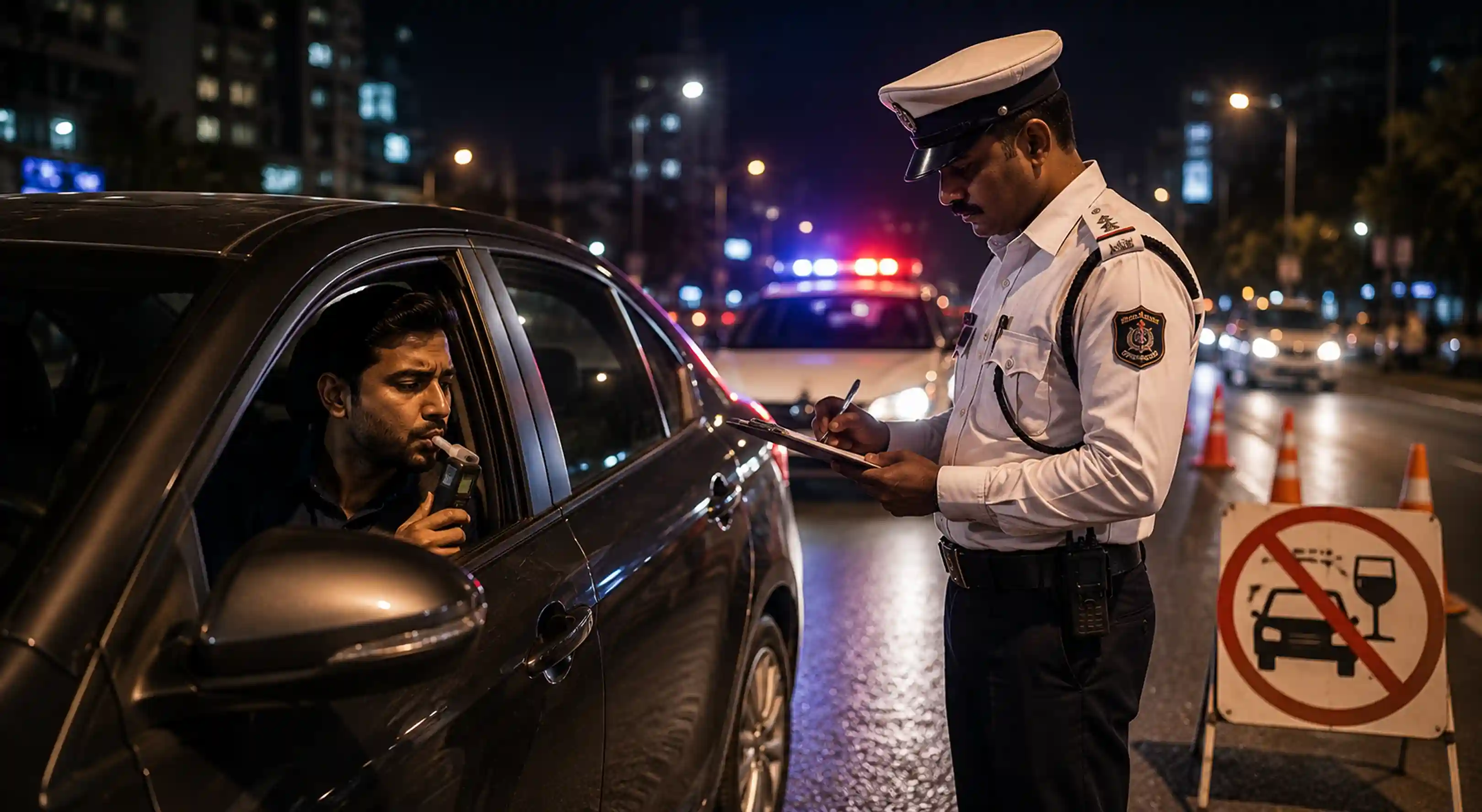 Drink and Drive Challan in India