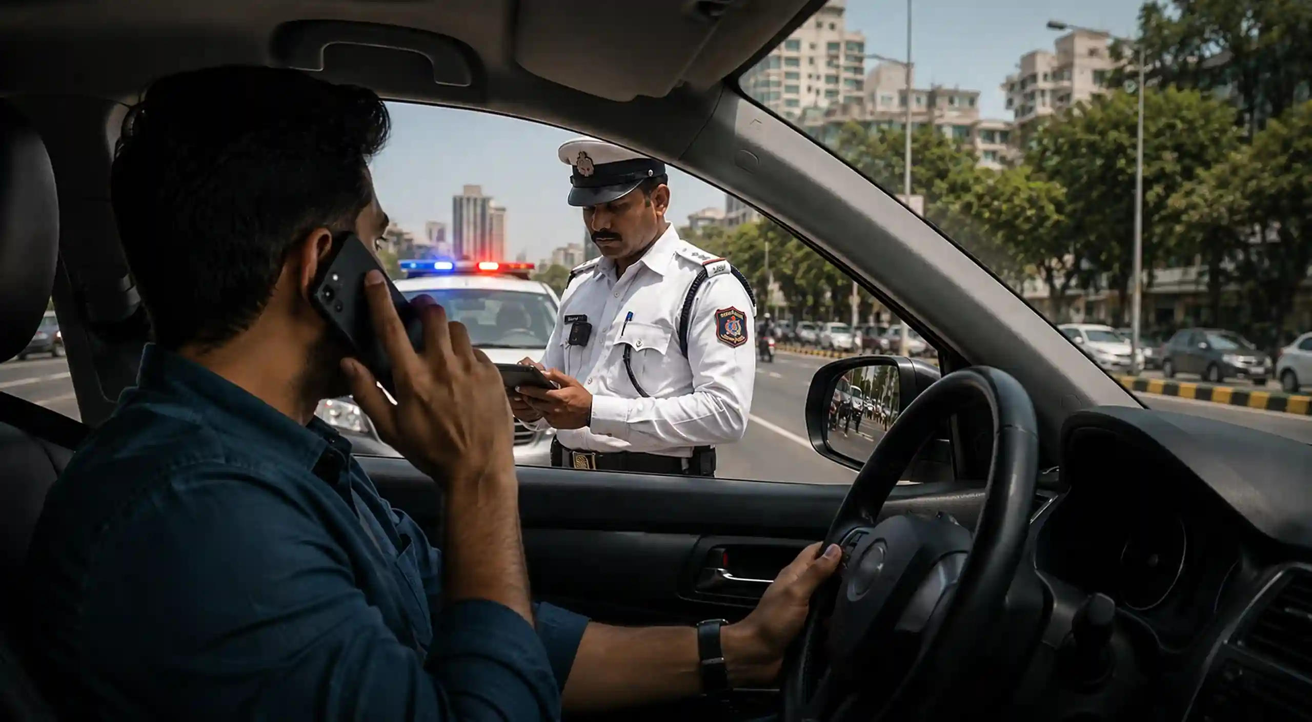 mobile phone challan