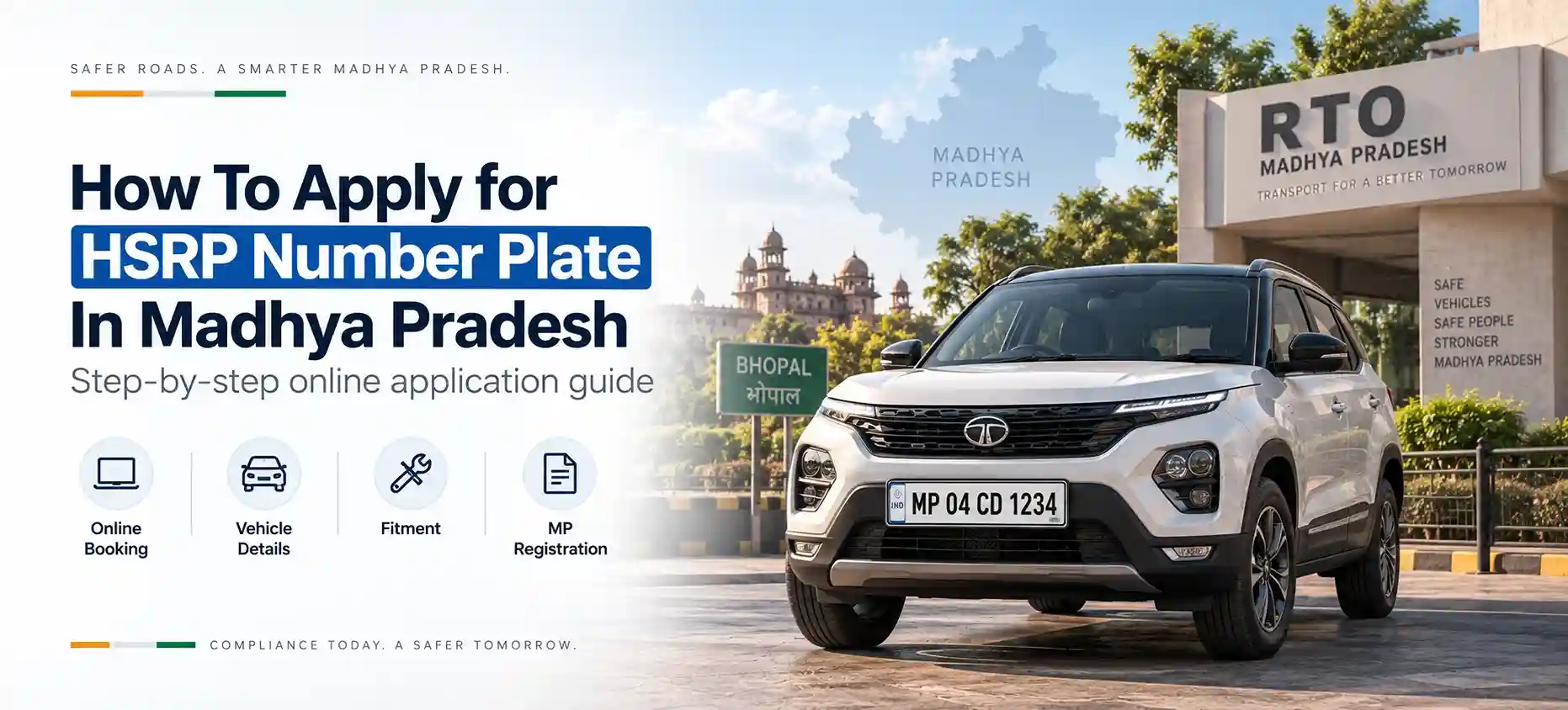 How To Apply for HSRP Number Plate In Madhya Pradesh
